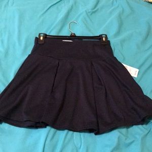 Navy high waisted skirt